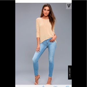 Peach light weight sweatshirt